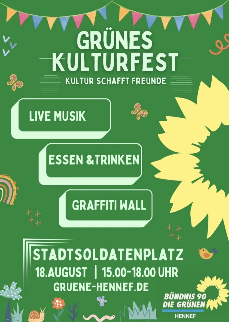 Einladung zum Grünen Kulturfest