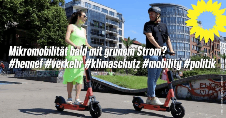 Mikromobilität bald mit grünem Strom?
