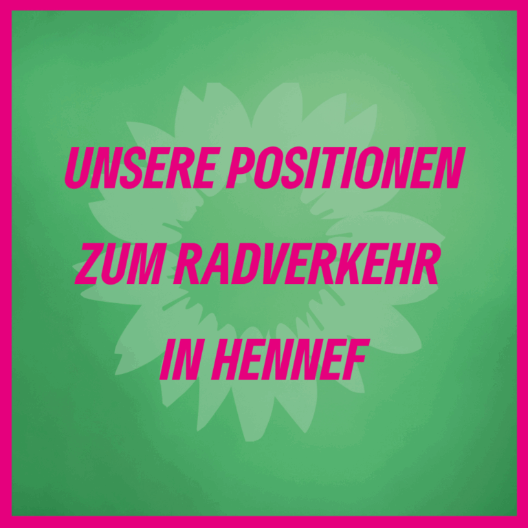 Unsere Positionen zum Radverkehr in Hennef